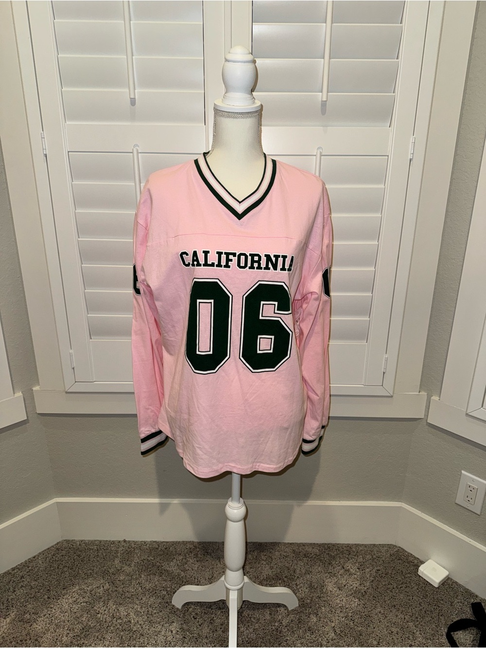 Edikted Pink 'California 06' Long Sleeve Tee
